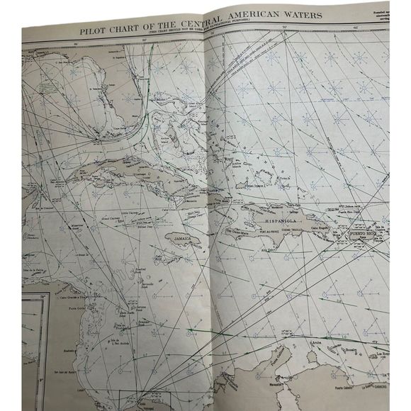 Atlas of Pilot Charts Central American Waters South Atlantic Ocean VTG Navy Maps - Picture 11 of 16